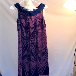 Anthropologie Silk Trapeze Shift Dress